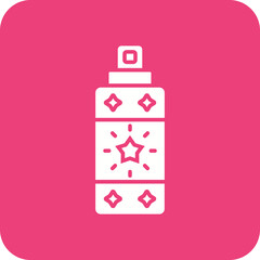 Spray Bottle Multicolor Round Corner Glyph Inverted Icon