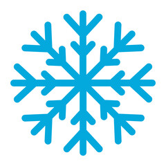 Snowflake Glyph Two Color Icon