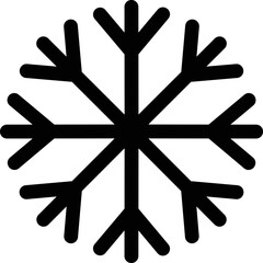 Snowflake icon. snow icon isolated on white background. Symbol of winter, frozen