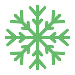 Snowflake Multicolor Glyph Icon