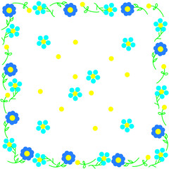 Fototapeta na wymiar Floral pattern for printing. Repeat pattern of flowers for fabric