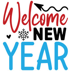 welcome new year vector file