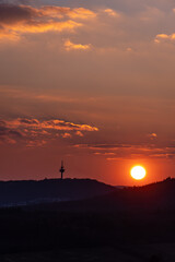 Naklejka premium Sunset over Königstein im Taunus