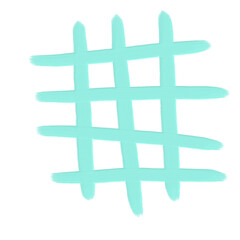 tiffany blue acrylic oil paint brush style  element aesthetic asymmetric table png vector file