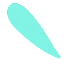 tiffany blue acrylic oil paint brush style  element aesthetic fully raindrop png vector file