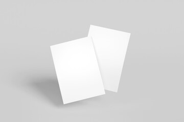 Naklejka premium Minimal a4 Flyer Mockup