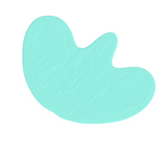 acrylic oil paint style graphic with aesthetic hand draw shape 