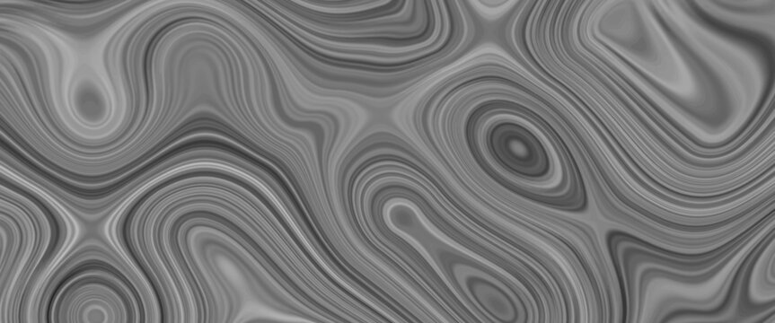 Beautiful drawing with the divorces and wavy lines in white tones. Silver liquid texture. Silver metallic surface. Abstract silver marble texture. Abstract white, gray marble background. Fancy liquify © Aquarium