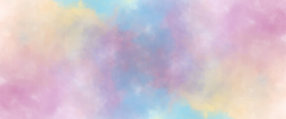 Abstract colorful background. Colorful acrylic watercolor grunge paint background. Outer space. Frost and lights background. Nebula and stars in space