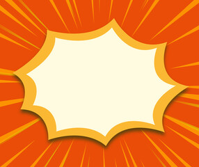Yellow boom vector star