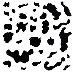Seamless pattern with cow print vector
