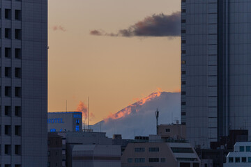 合間の富士山