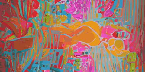 Colorful shiny abstract background for your design © Indeetsx