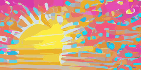 Colorful shiny abstract background for your design © Indeetsx