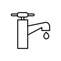 faucet line icon