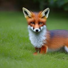 Fototapeta premium Fiery fox
