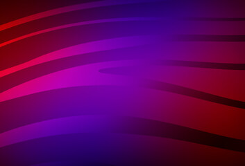 Dark Blue, Red vector pattern with bent lines.