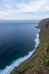 Fototapeta na wymiar Awesome picture of a dreamlike landscape on the volcanic island of Madeira with beautiful coasts.
