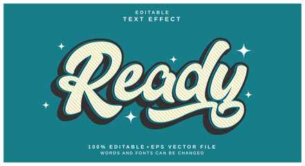 Editable text style effect - Ready text style theme.