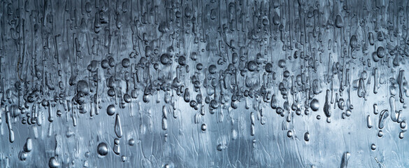ice texture with bubbles close up in the detail - macro photography