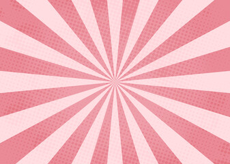 comic pink background.