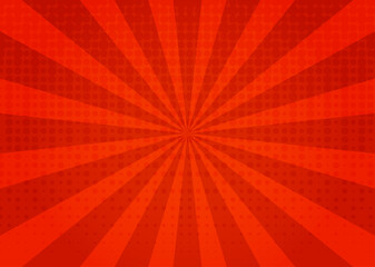 comic red background.
