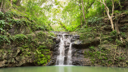 Fototapeta premium Ton Rak Sai Waterfall is in Namtok Sam Lan National Park ,Saraburi Thailand
