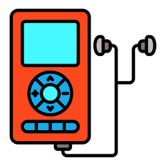 Mp3 Player Filled Line Icon