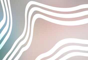 Light Pink, Green vector backdrop with wry lines.