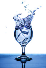 The image of pouring drinking water, into a glass