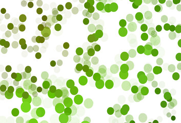 Light Green, Yellow vector backdrop with dots.