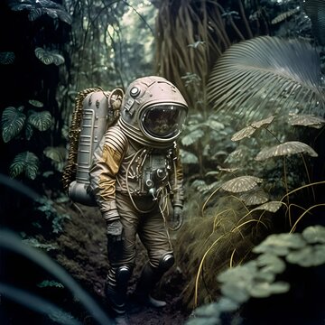 astronaut snd alien