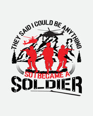 Soldiers  T-Shirt Design 