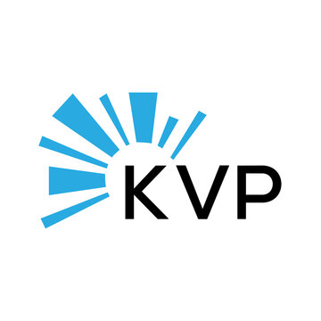 KVP letter logo. KVP blue image on white background and black letter. KVP technology  Monogram logo design for entrepreneur and business. KVP best icon.

