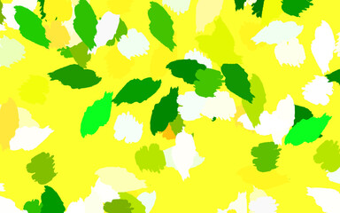 Light Green, Red vector template with chaotic shapes.