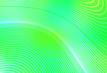 Light Green, Yellow vector template with bent lines.