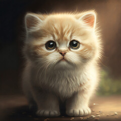 Cute fluffy cat, pets, cute animal, cat, kitty