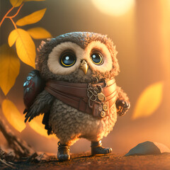 Cute owl, travel owl, travel, bird, animal, forest, forest animal, nature