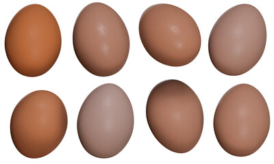 Eggs , organic eggs  isolated 3D render.