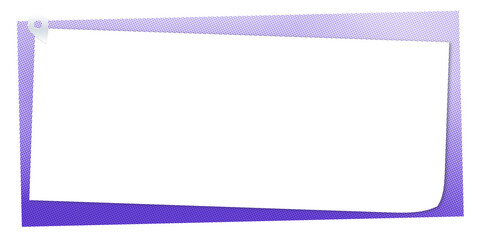 illustrazione con biglietto pin e spazio per messaggi su sfondo trasparente