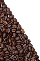 Coffee Background texture. Roasted, brown coffee beans