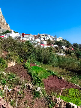 A small village on the mountain edge