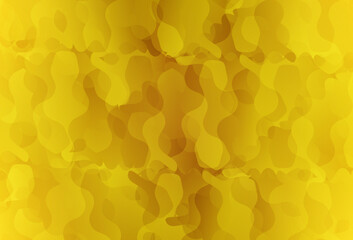 Dark Yellow vector texture with abstract forms.
