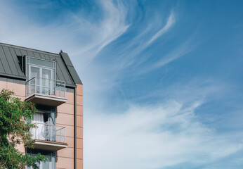 balconies in a modern building 