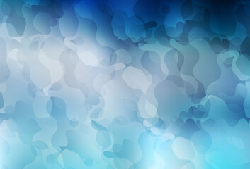 Light BLUE vector pattern with random forms.