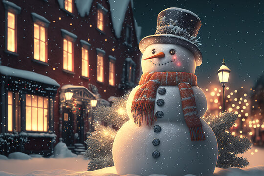 Snowman Background