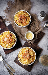 Chicken tomato sauce pasta casserole