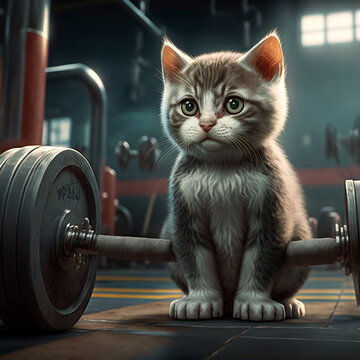 GENERATIVE AI, GENERATIVE, AI, baby cat furious