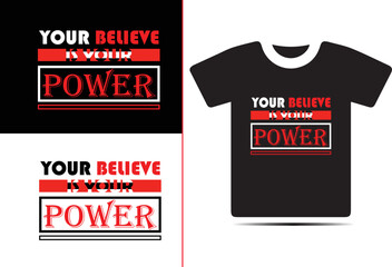 T-shirt design template, typography and vector graphics