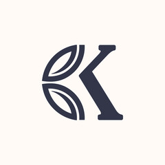 RELAXING MASSAGE SPA WOMEN HOTEL LOGO LETTER K